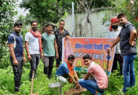 प्रखंड संयोजक विकास सिंह के जन्मदिवस पर, ABVP द्वारा पौधारोपण