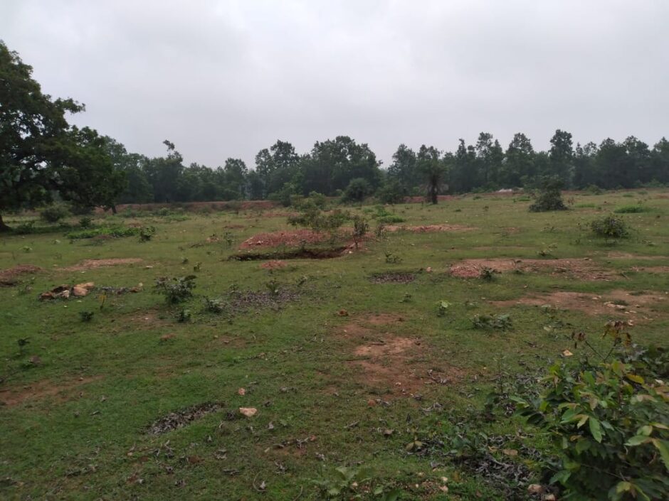 लक्ष्मीपुर में वृक्षारोपण के नाम पर सरकारी पैसे की बंदरबांट, वृक्षारोपण के नाम पर सिर्फ खोदा गया है गड्ढा