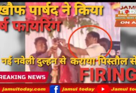 बंदूकबाज पार्षद ने नई नवेली दुल्हन को थमाया पिस्तौल और कराया फायरिंग, वीडियो हुआ वायरल