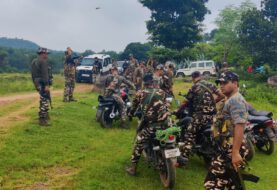 बिहार एवं झारखंड के सीमावर्ती इलाके में  नक्सलियों की खोज में चलाया गया सर्च अभियान