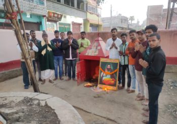 कल्याणपुर मुहल्ले में संत रविदास जी महाराज की जयन्ती मनाई गई