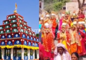 श्री श्री 1008 सहस्त्र चंडी महायज्ञ के लिए निकली भव्य कलश यात्रा