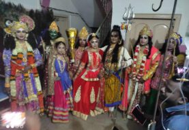 बाबा अजगैबीनाथ शिव मंदिर प्रांगण से शिवजी की बारात की भव्य झांकी निकाली गई