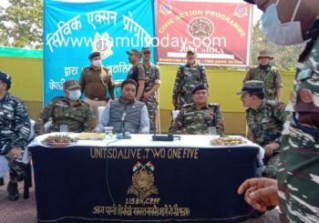 सीआरपीएफ द्वारा नक्सल प्रभावित क्षेत्र में किया  गया सिविक एक्शन प्रोग्राम