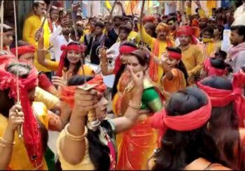 रामनवमी को लेकर निकाली शोभायात्रा, गूंजा जय-जय श्री राम
