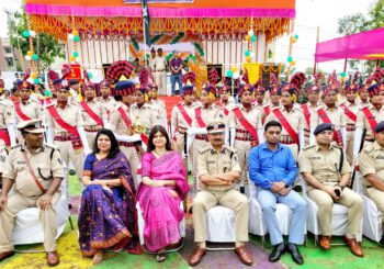 पुलिस लाइन केंद्र मलयपुर में दीक्षांत समारोह का किया गया आयोजन