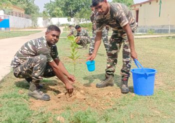 विश्व पर्यावरण दिवस पर एसएसबी के जवानों ने किया पौधारोपण
