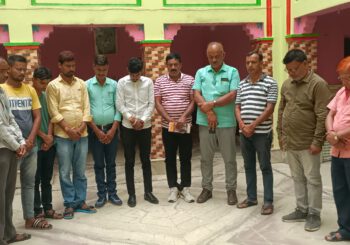 पत्रकार संघ झाझा ईकाई की ओर से दिवंगत पत्रकार को दी गयी श्रद्धाजंलि