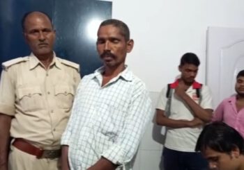 आनंदपुर गांव में शराब पीकर हंगामा कर रहे एक शराबी को पुलिस ने किया गिरफ्तार