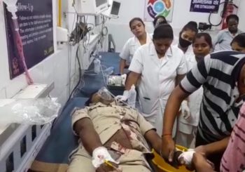वाहन चेकिंग के दौरान होमगार्ड के जवान को ट्रक ने मारी टक्कर,  चालक ट्रक लेकर मौके से फरार