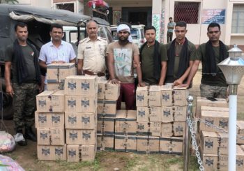 40 कार्टून विदेशी शराब के साथ चालक गिरफ्तार, कुरकुरे नूडल्स की आड़ में ला रहा था विदेशी शराब
