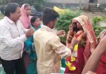 पुलिस थाना में हुआ अनोखी शादी, प्रेम प्रसंग के बाद शादी का थाना बना गवाह