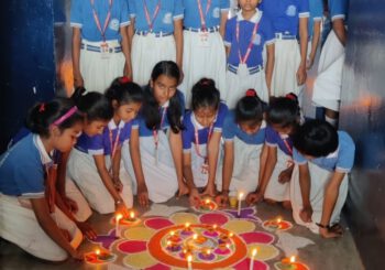 ग्रेट बुद्धा इन्टरनेशनल स्कूल व सत्य साई पब्लिक स्कूल द्वारा रंगोली प्रतियोगिता का किया गया आयोजन