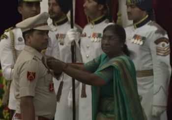 जमुई के लाल विक्की पांडे वीरता का सर्वोच्च सम्मान शौर्य चक्र से राष्ट्रपति द्वारा सम्मानित
