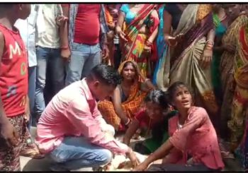 कालीपहाड़ी के समीप अज्ञात वाहन की टक्कर से एक युवक की हुई मौत, घंटों देर तक सड़क रहा जाम