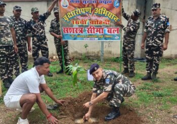वृक्ष लगाओ जीवन बचाओ के सपने को साकार करती SSB चरकापत्थर