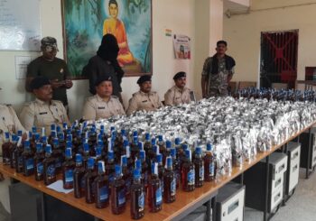 पंजाब नंबर के लग्जरी कार से शराब की तस्करी, पुलिस ने  कार से भारी मात्रा में जप्त किया विदेशी शराब