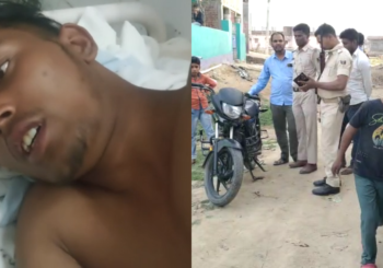 आजाद नगर मोहल्ले में दो गुटों के बीच झड़प, एक युवक को लगा चाकू, दो बाइक क्षतिग्रस्त