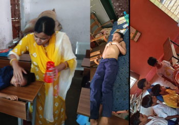 प्रचंड गर्मी हुआ जानलेवा , एक दर्जन से अधिक स्कूली बच्चे हुए बेहोश