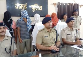 पुलिस ने संगठित गिरोह के 5 अपराधी को चाइनीज पिस्टल, गांजा , लूटी गई कार के साथ किया गिरफ्तार