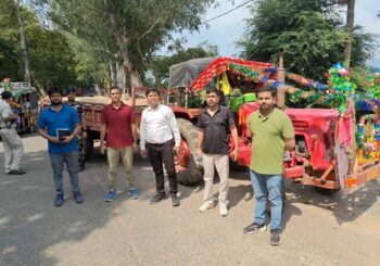 अवैध बालू लदे तीन ट्रैक्टर किया गया जप्त, दो आरोपी गिरफ्तार