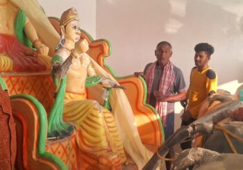 असामाजिक तत्वों ने सूर्य प्रतिमा को किया खंडित, ग्रामीणों में रोष