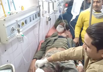 पुलिस की गस्ती गाड़ी और ट्रैक्टर में टक्कर, SAP जवान की मौत , सब इंस्पेक्टर समेत चार घायल