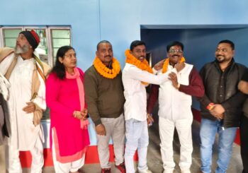 जमुई जदयू द्वारा पार्टी के नवनिर्वाचित पार्टी के पदाधिकारियों को किया गया सम्मानित
