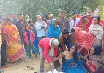 प्रतिमा विसर्जन कर लौट रहा ट्रैक्टर पलटा ,तीन युवक की मौत