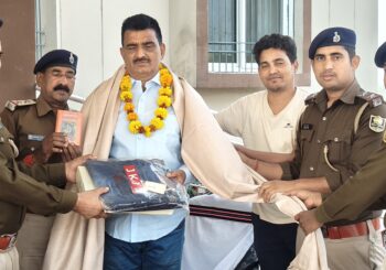 सेवानिवृत सैप जवान को दी गई विदाई