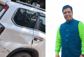 जन सुराज के भावी जमुई विधायक प्रत्याशी संजीव सिंह की कार को ट्रक ने मारा टक्कर